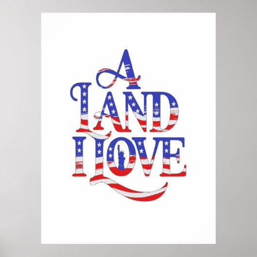 Een land waar ik van hou poster (Voorkant)