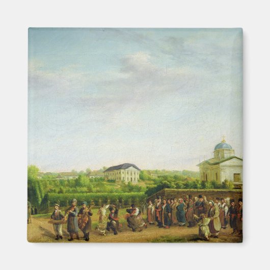 Een landbruiloft magneet (Voorkant)