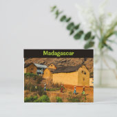 Een landelijk dorp in Madagaskar Briefkaart (Staand voorkant)