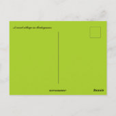 Een landelijk dorp in Madagaskar Briefkaart (Achterkant)