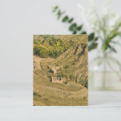 Een landelijk landschap feestdagenkaart (Staand voorkant)