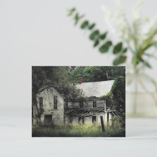 Een landelijk Missouri Verlaten Huis Briefkaart (Staand voorkant)