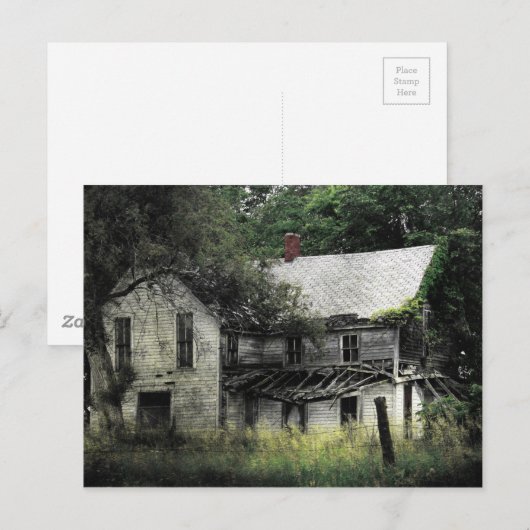 Een landelijk Missouri Verlaten Huis Briefkaart (Voorkant / Achterkant)