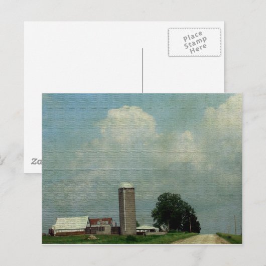 Een landelijke Boerderij Briefkaart (Voorkant / Achterkant)