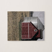 Een landelijke Boerderij na de oogst Legpuzzel (Horizontaal)
