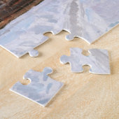 Een landhuis in Dusk in de winter Legpuzzel (Zijkant)