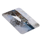 Een landhuis in Dusk in de winter Magneet (Rechterzijde)