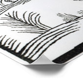 Een landscène met een vrouw die draait poster (Hoek)