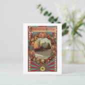 Een landscène met productiegrens briefkaart (Staand voorkant)