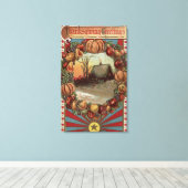 Een landscène met productiegrens canvas afdruk (Insitu (Houten vloer))