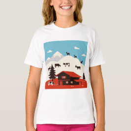 Een landschap in de Alpen T-shirt