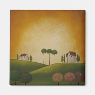 Een landschap in Toscane Magneet
