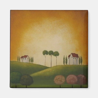 Een landschap in Toscane Magneet