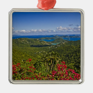 Een landschap van Cruse Bay, St. John Amerikaanse Metalen Ornament
