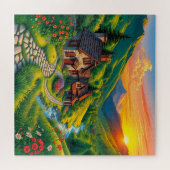 Een landschappelijk tafereel legpuzzel (Horizontaal)