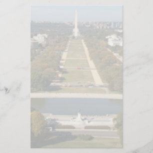 Een landschappelijk uitzicht van Washington DC Briefpapier