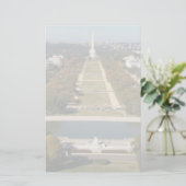 Een landschappelijk uitzicht van Washington DC Briefpapier (Staand voorkant)