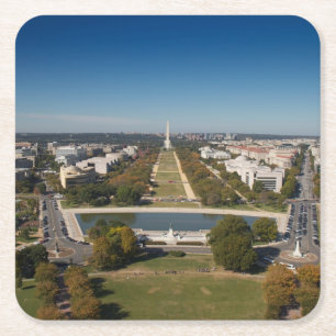 Een landschappelijk uitzicht van Washington DC Kartonnen Onderzetters