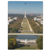 Een landschappelijk uitzicht van Washington DC Klembord (Achterkant)