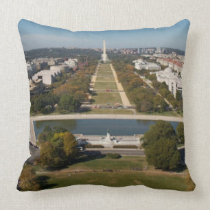 Een landschappelijk uitzicht van Washington DC Kussen