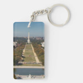 Een landschappelijk uitzicht van Washington DC Sleutelhanger (achterkant)