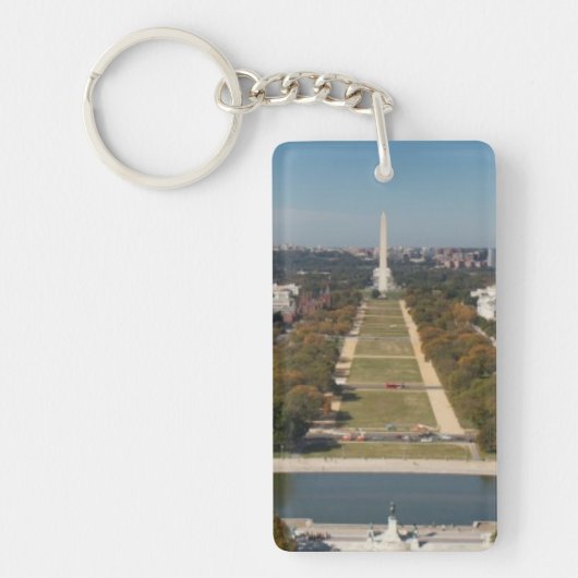 Een landschappelijk uitzicht van Washington DC Sleutelhanger (Voorkant)