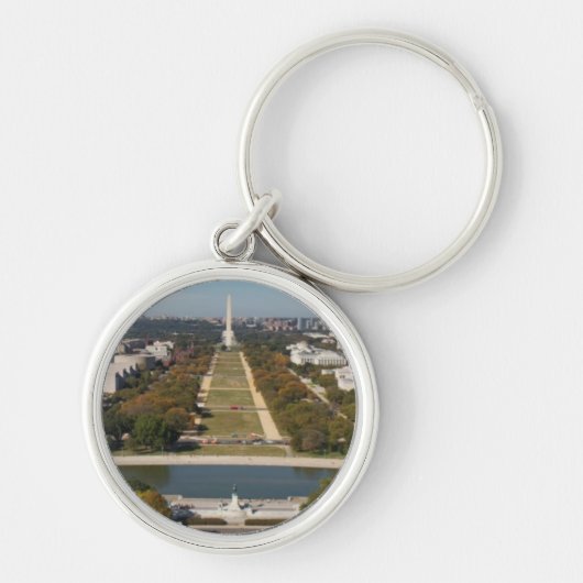 Een landschappelijk uitzicht van Washington DC Sleutelhanger (Voorkant)