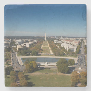 Een landschappelijk uitzicht van Washington DC Stenen Onderzetter