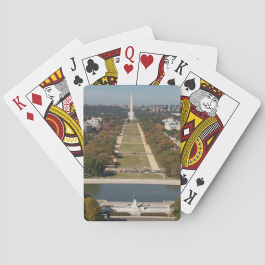 Een landschapszicht op Washington DC Pokerkaarten (Achterkant)