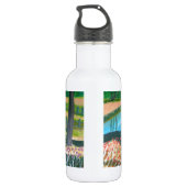 Een landstroom waterfles  (Achterkant)