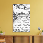 Een landtuin uit 'The Gentlemen's Recr' Canvas Afdruk (Insitu (Woonkamer))