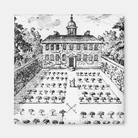 Een landtuin uit 'The Gentlemen's Recr' Magneet (Voorkant)