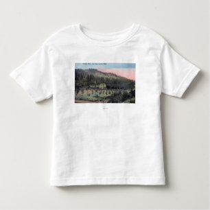 Een landverblijf scène kinder shirts