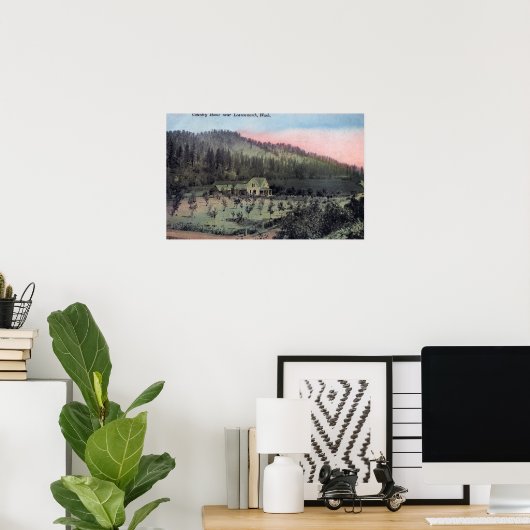 Een landverblijf scène poster (Thuiskantoor)