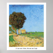 Een Lane bij Arles, Vincent van Gogh. Poster (Voorkant)