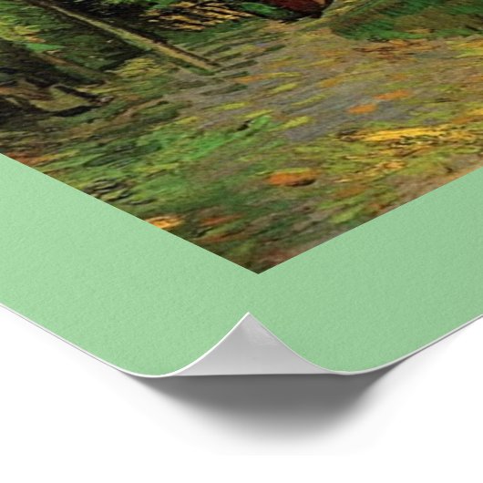 Een Lane in de openbare tuin in Arles Poster (Hoek)