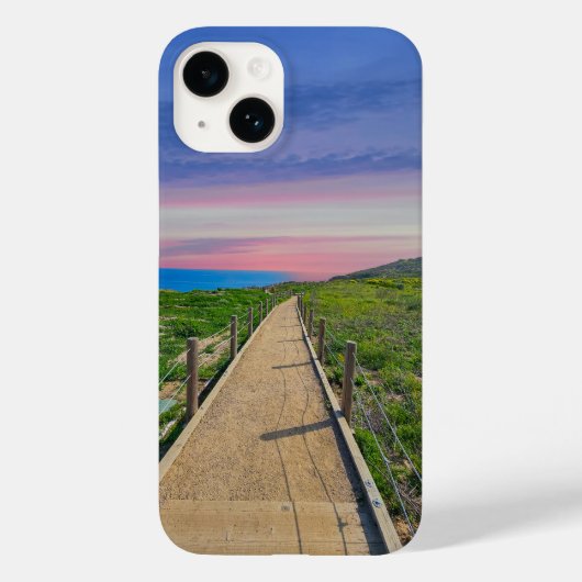 Een lang kronkelend voetpad bij Point Dume Case-Mate iPhone Case (Achterkant)