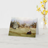 Een lang Wenskaart van de Wachttijd Kaart (Gele Bloem)