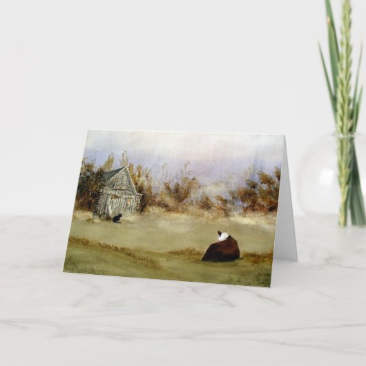 Een lang Wenskaart van de Wachttijd Kaart (Voorkant)