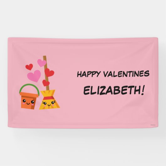 Een langdurig liefdespatroon spandoek (Horizontaal)