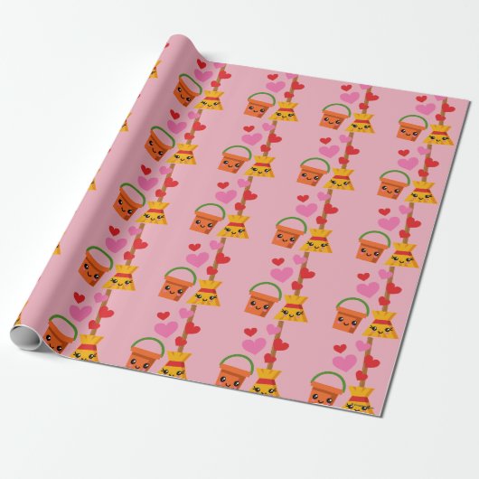 Een langdurige liefde cadeaupapier (Uitgerold)