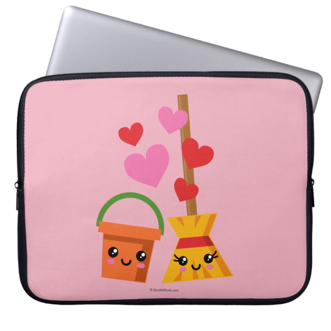 Een langdurige liefde laptop sleeve (Voorkant)