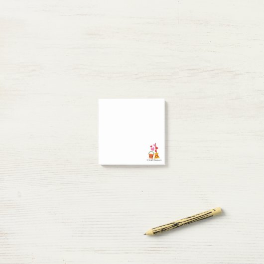Een langdurige liefde post-it® notes (Op bureau)