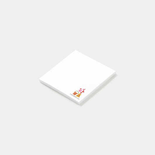 Een langdurige liefde post-it® notes (Schuin)