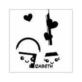 Een langdurige liefde rubberstempel (Afrduk)