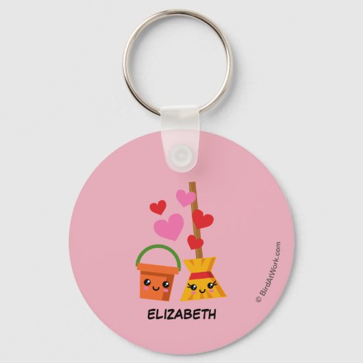 Een langdurige liefde sleutelhanger (Voorkant)
