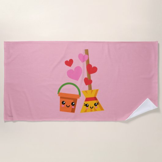 Een langdurige liefde strandlaken (Voorkant)
