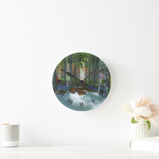 Een lange dag loopklok ronde klok (Huis)