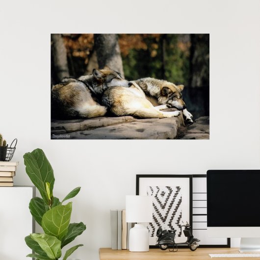 Een lange dag poster (Thuiskantoor)