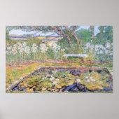 Een lange eilandtuin van Frederick Childe Hassam Poster (Voorkant)